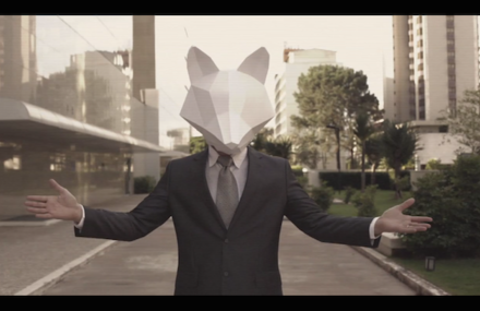 Music video using 3D paper mask