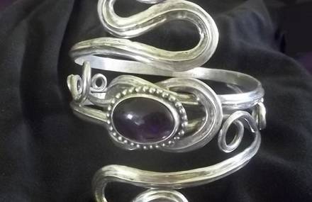 Serpent en argent