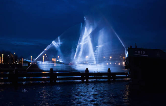 Ghost Ship Light Installation