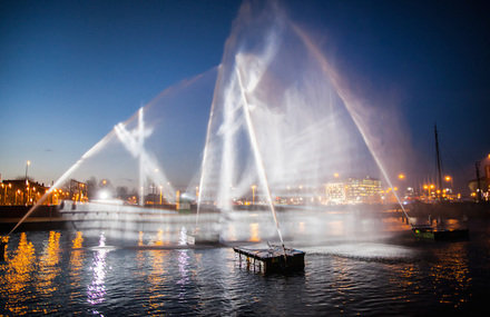 Ghost Ship Light Installation