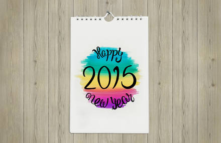 Happy New Year Calendar 2015  (by Turbulada)