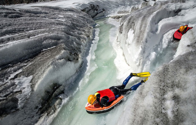 Glacial Hydrospeed in Switzerland