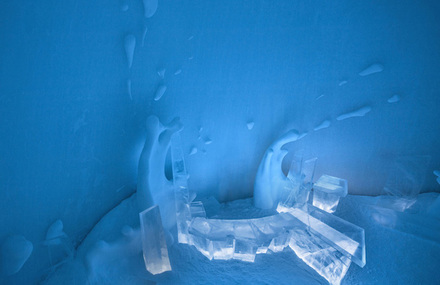 Ice Bar for An Ice Hotel in Sweden