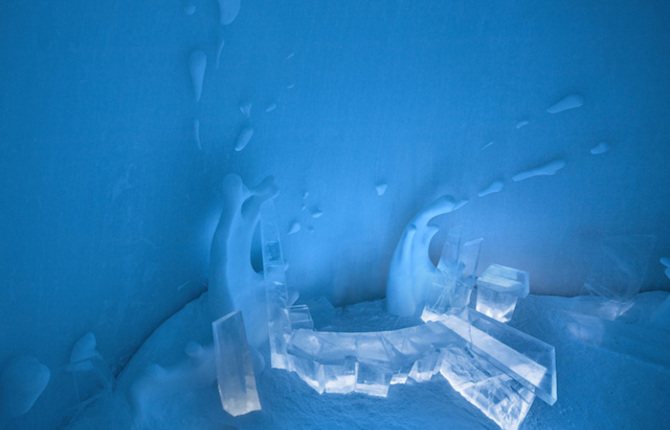 Ice Bar for An Ice Hotel in Sweden