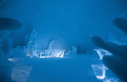 Ice Bar for An Ice Hotel in Sweden