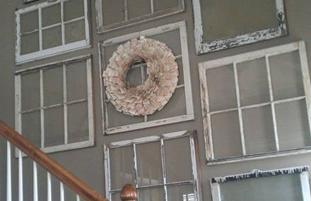 New Purpose for the Old Window Frames