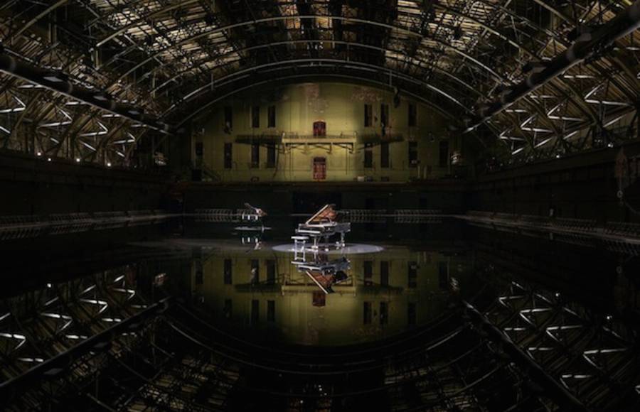 A Room Turned into a Reflective Lake