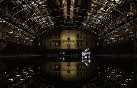 A Room Turned into a Reflective Lake