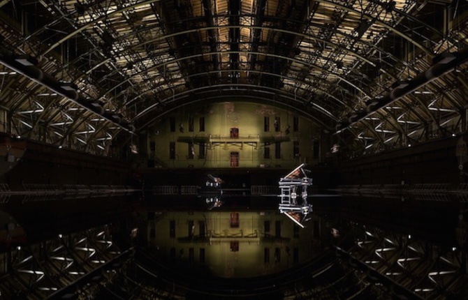 A Room Turned into a Reflective Lake