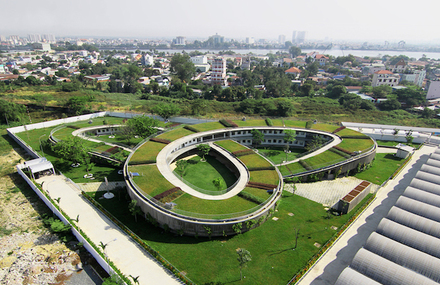 Spiral Green Field for Children