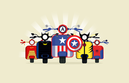 Vespa Superhero Edition
