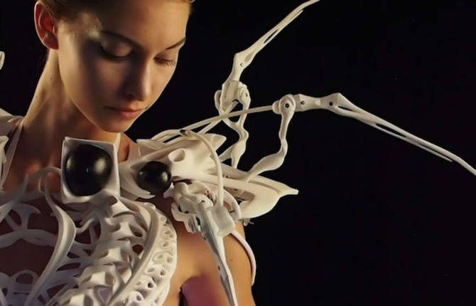 3D Printed Skeleton Spider Dress