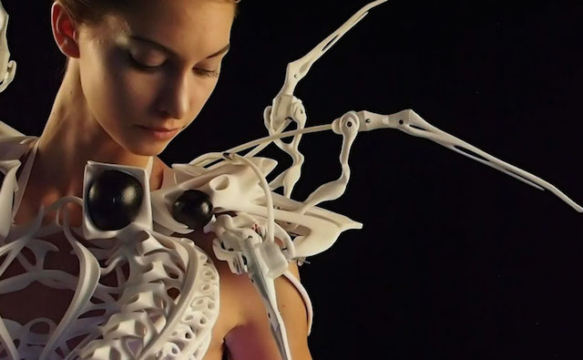 3D Printed Skeleton Spider Dress-1