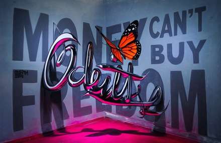 Anamorphic Graffiti Illusions by Odeith