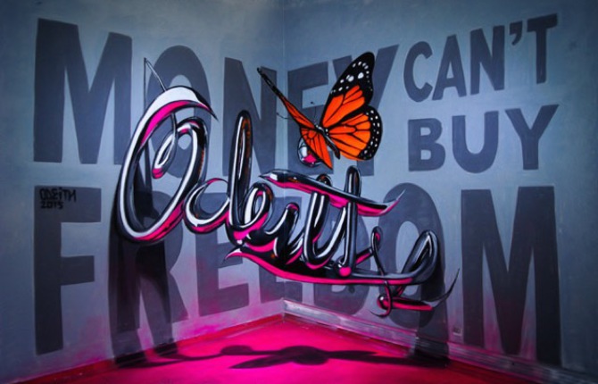 Anamorphic Graffiti Illusions by Odeith