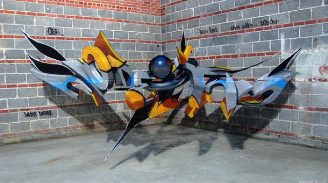 Anamorphic Graffiti Illusions by Odeith _10