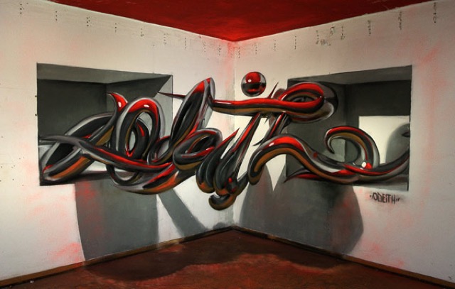 Anamorphic Graffiti Illusions by Odeith _13
