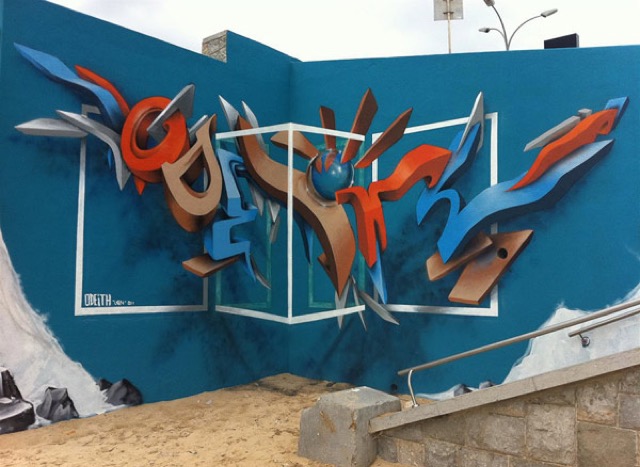 Anamorphic Graffiti Illusions by Odeith _6