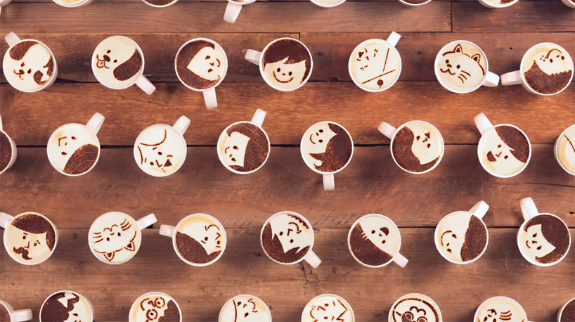 Animation Made With Cups Of Latte_0