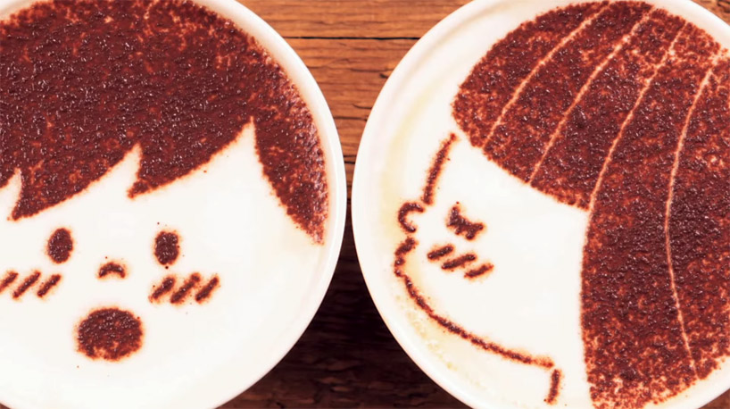 Animation Made With Cups Of Latte_1