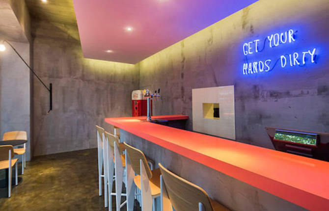 Bar Inside Coke Vending Machine