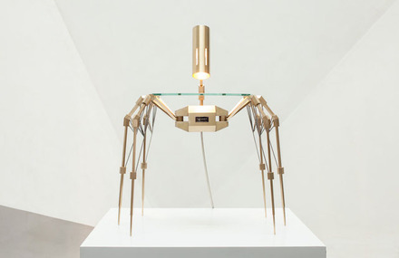 Spider Lamp and Side Table