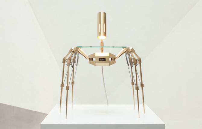 Spider Lamp and Side Table