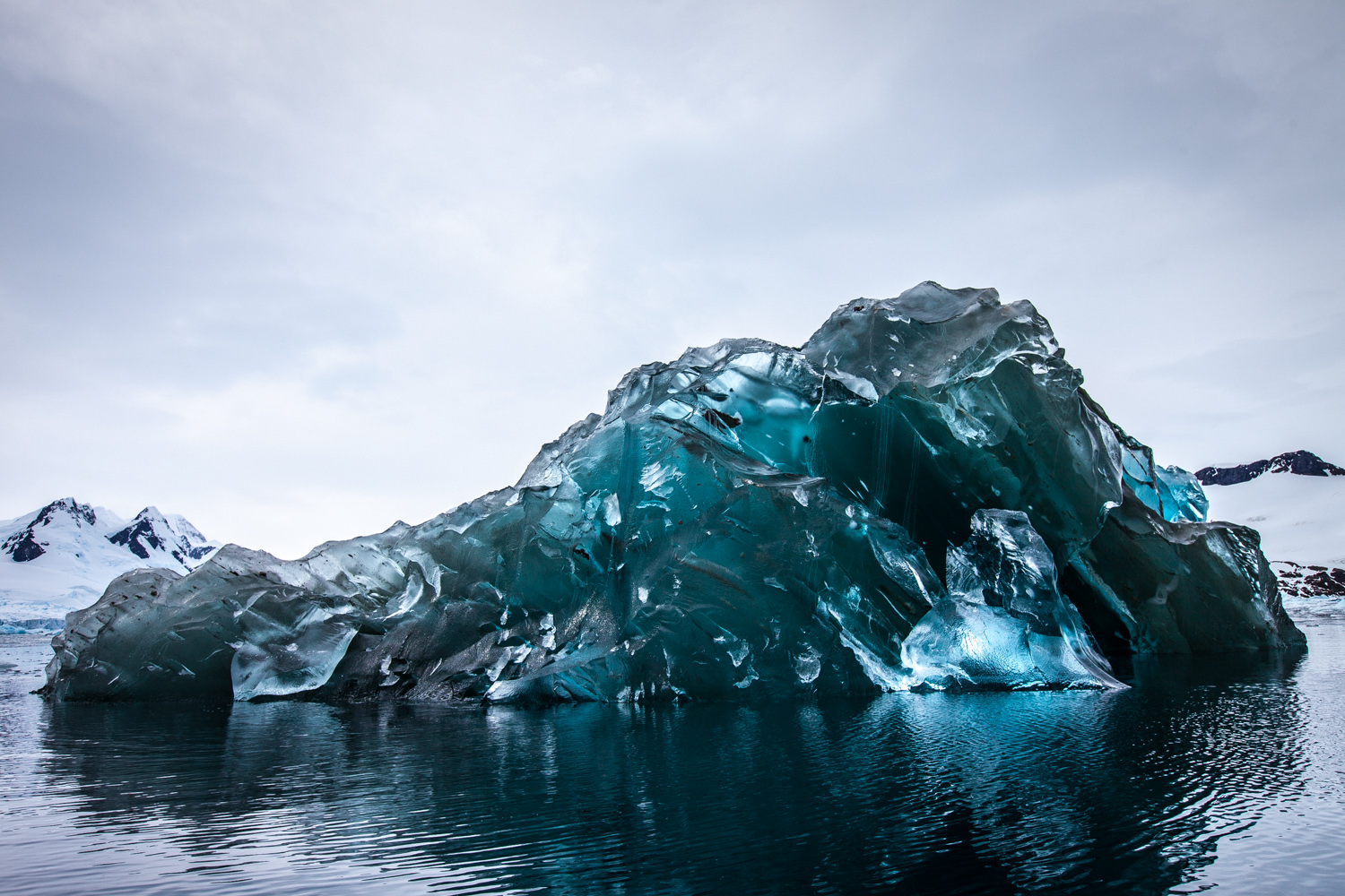 Flipped Iceberg in Antarctica Photography_2