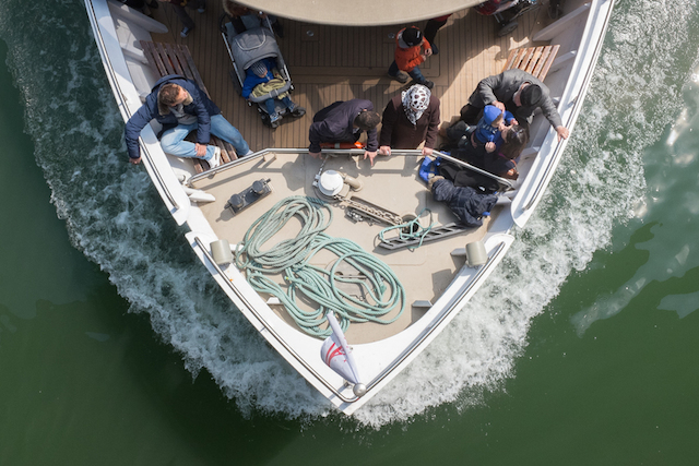 High-Angle Shot of People in a Boat-10