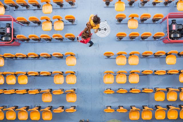 High-Angle Shot of People in a Boat-3