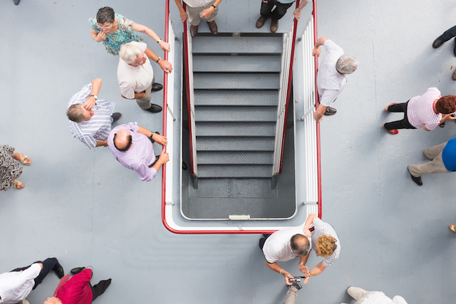 High-Angle Shot of People in a Boat-8