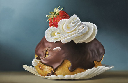 Hyperrealistic Food Paintings
