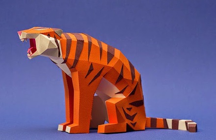 Papercraft Animal Figurines