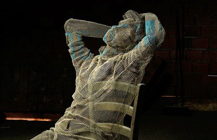 Wire Mesh Sculpture by Edoardo Tresoldi