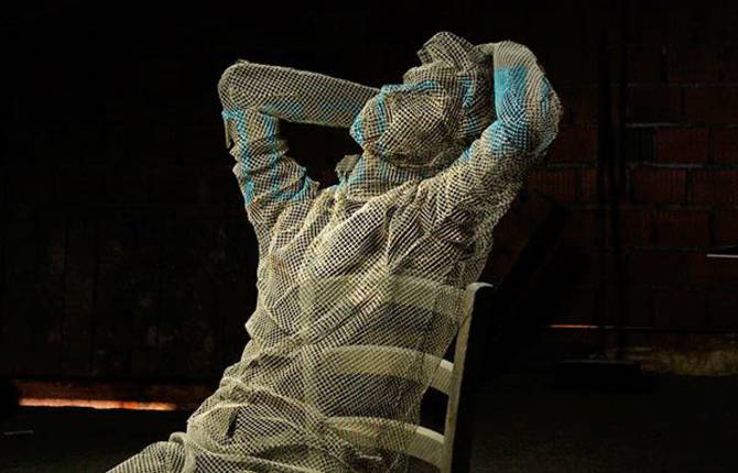 Wire Mesh Sculpture by Edoardo Tresoldi