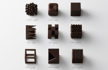 Chocolate Textures by Nendo