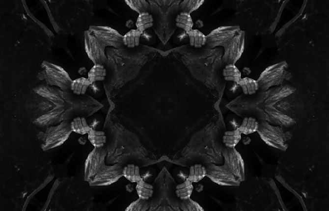 Black and White Kaleidoscopic Creatures