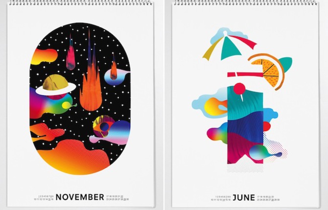 Graphic Calendar 2015 by Daniel Ramirez Perez