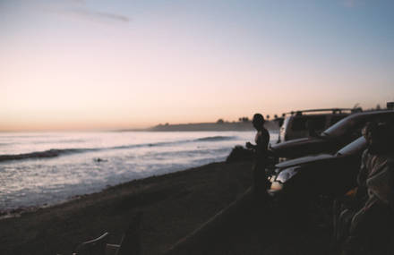 Les surfeurs de Old Man’s à San Onofre.