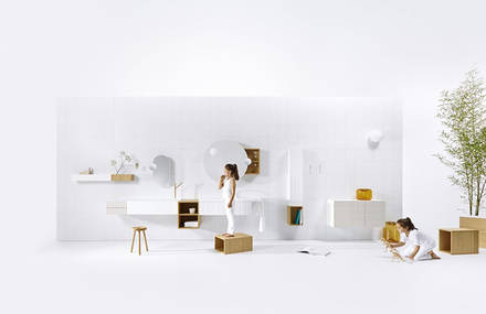 Ingrid, modular bathroom collection