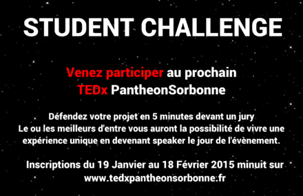 TEDx Panthéon Sorbonne – Student Challenge
