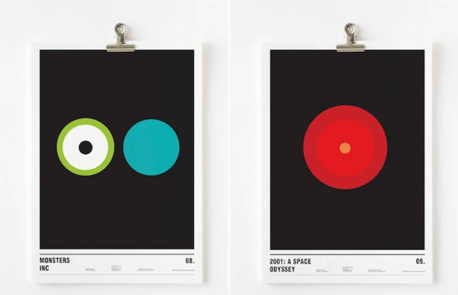 Graphic Movie Posters in Circles