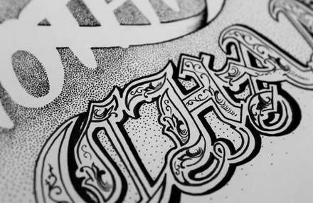 Typographie black & white