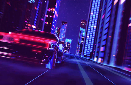 80s Style Retrowave Animation