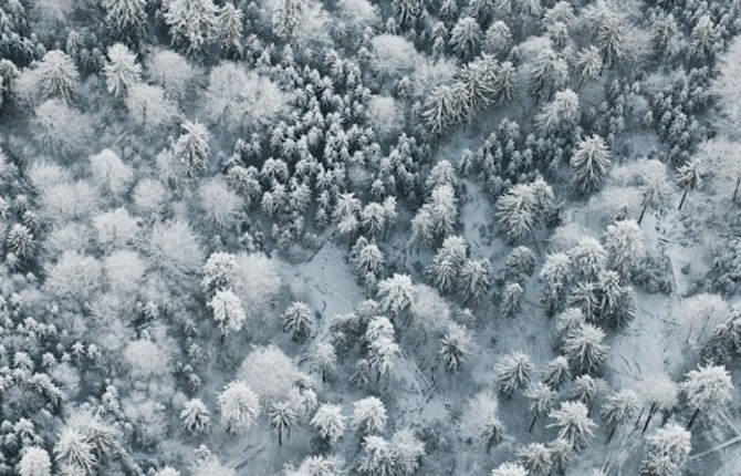 Aerial Winter Landscapes Photography