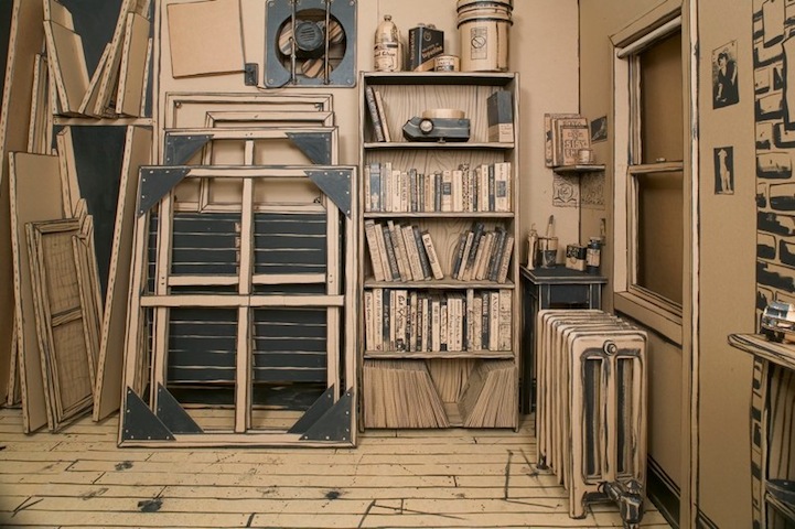 Artist Studio Made of Cardboard_5