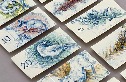 Hungarian Bills Redesigned with Animals Drawings