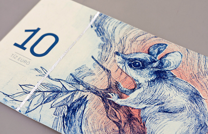 Hungarian Bills Redesigned with Animals Drawings