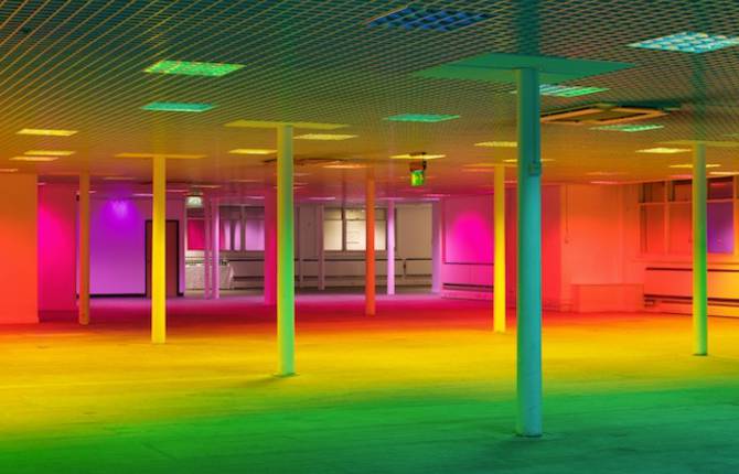 Colorful Light Installations by Liz West