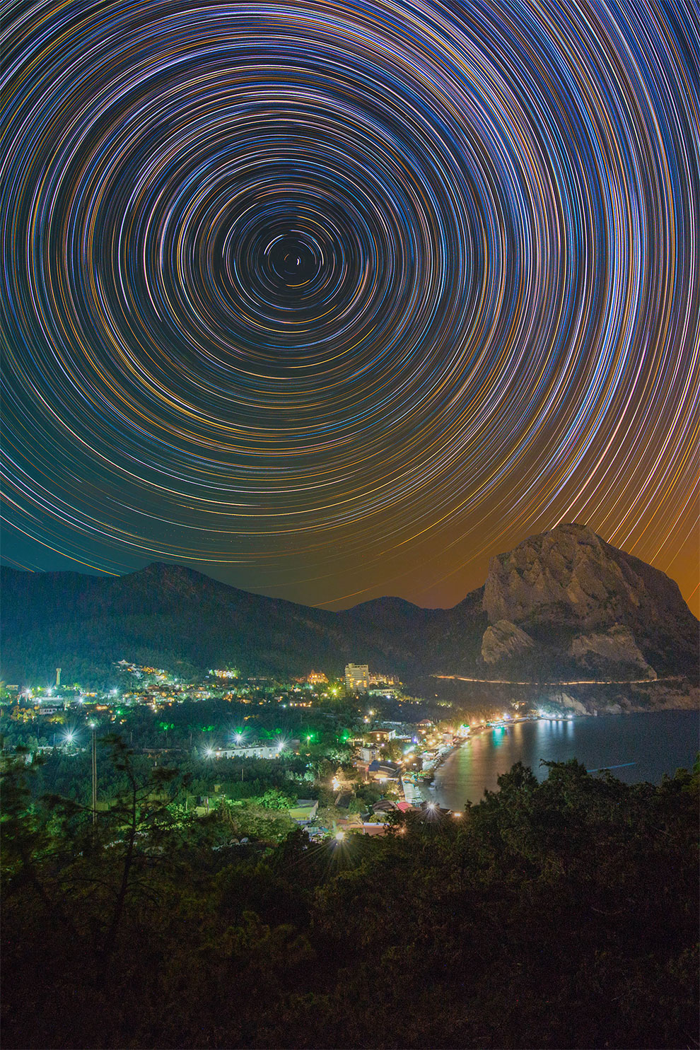 Colorful Star Trails_2
